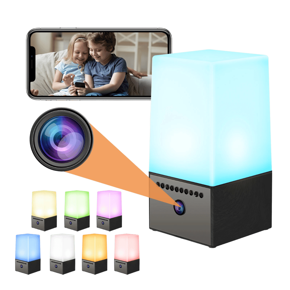 4K HD Smart Lamp with Built-in Surveillance Camera – WiFi Security & Motion Detection