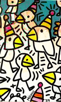Kate Micucci "Party Birds" Poster