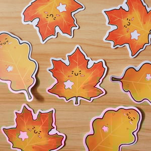 Image of Autumn Leaves 🍂 | Electrostatic stickers