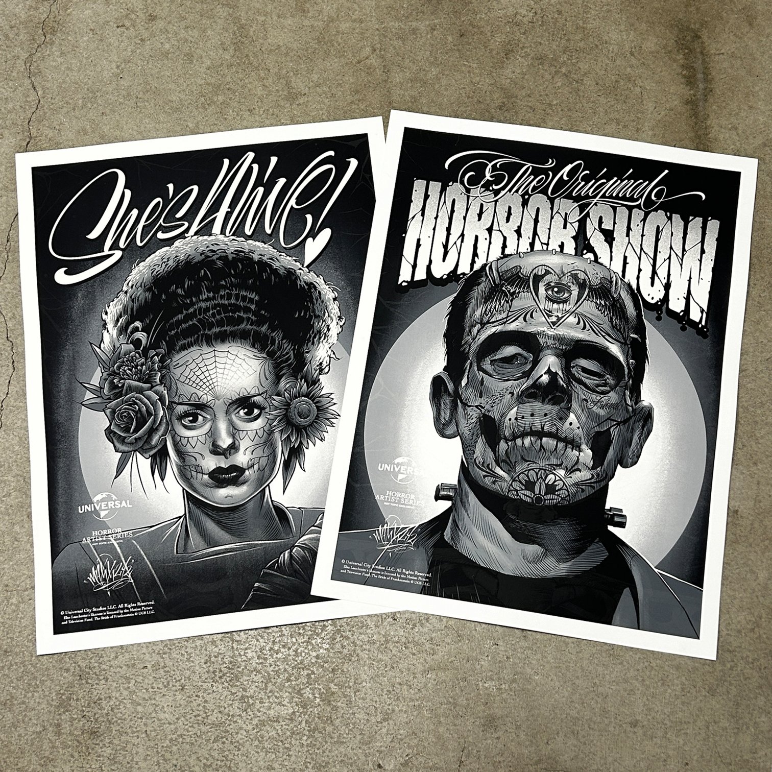 F4D Studios — Universal Monsters Glow in the Dark Posters