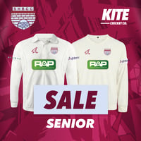 SALE: Senior White Playing Shirt / Jumper (Blue Badge)