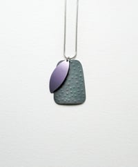 Image 2 of Teal & Mauve Pendant