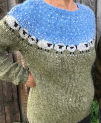 Image 2 of Shepherd Icelandic wool sweater - Frost green - Ready to ship