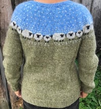 Image 3 of Shepherd Icelandic wool sweater - Frost green - Ready to ship