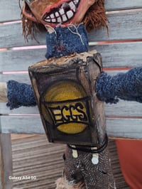 Image 3 of Eggs Custom Made Art Doll. The Box Trolls Fan Art Collectables. Hand Painted Doll