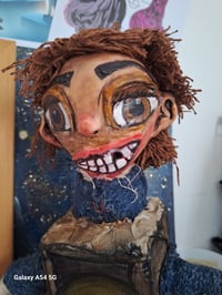 Image 8 of Eggs Custom Made Art Doll. The Box Trolls Fan Art Collectables. Hand Painted Doll