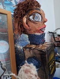 Image 5 of Eggs Custom Made Art Doll. The Box Trolls Fan Art Collectables. Hand Painted Doll