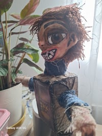 Image 6 of Eggs Custom Made Art Doll. The Box Trolls Fan Art Collectables. Hand Painted Doll