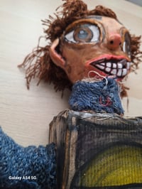 Image 12 of Eggs Custom Made Art Doll. The Box Trolls Fan Art Collectables. Hand Painted Doll