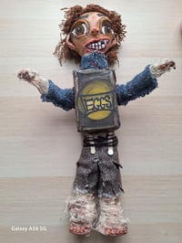Image 1 of Eggs Custom Made Art Doll. The Box Trolls Fan Art Collectables. Hand Painted Doll