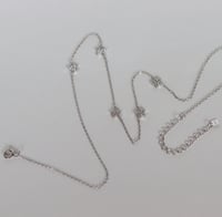Image 4 of STARS CHAIN NECKLACE IN SILVER 