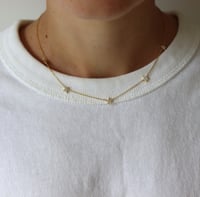 Image 1 of STAR CHAIN NECKLACE IN GOLD