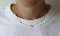 Image 2 of STAR CHAIN NECKLACE IN GOLD