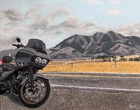 Harley 117 in Rocky Mountains Print