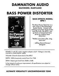 Image 2 of BASS POWER DISTORTER | BASS DRIVER