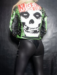 Image 2 of CUSTOM MADE MISFITS FAUX LEATHER JACKET 