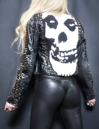 Image 5 of CUSTOM MADE MISFITS FAUX LEATHER JACKET 