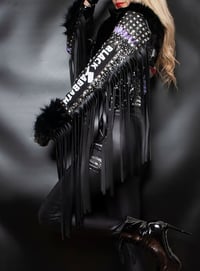 Image 9 of CUSTOM MADE BLACK SABBATH / OZZY FAUX LEATHER JACKET