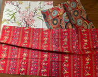 Fun Lot of Vintage Asian Inspoired Cotton Fabrics