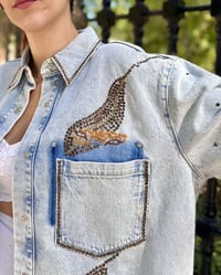 Image 4 of Tiger strass jacket, Hand embroidered jacket