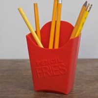 🖍️ PENCILFRIES Pencil Holder: A Fun Twist on Desk Organization! 🍟