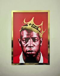 Ian Wright A3 Gold Foil Print