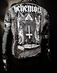 Image 14 of CUSTOM MADE BEHEMOTH FAUX LEATHER BIKER JACKET