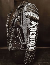 Image 16 of CUSTOM MADE BEHEMOTH FAUX LEATHER BIKER JACKET