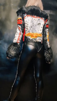 Image 3 of CUSTOM MADE FAUX FUR METAL BAND JACKETS