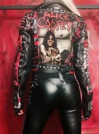 Image 7 of CUSTOM MADE ALICE COOPER FAUX LEATHER JACKET 