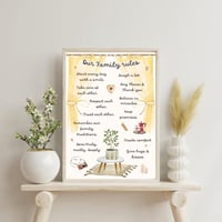 Image 1 of Our Family rules, A4 Print
