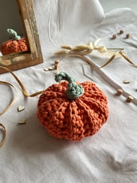 Image 2 of Crochet Farmhouse Pumpkin