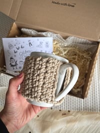 Image 3 of Crochet Mug Cosy Christmas Gift