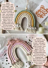 Image 5 of Personalised Macrame rainbow