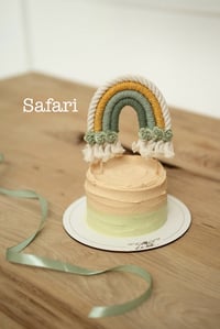 Image 2 of Macrame Rainbow Cake Topper