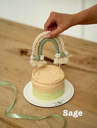 Image 3 of Macrame Rainbow Cake Topper