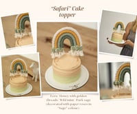 Image 5 of Macrame Rainbow Cake Topper