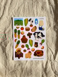 Image 2 of Countryside friends ☀️ 🪑 sticker sheet