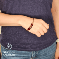 Image 3 of Copper bangle with beads