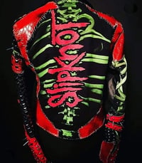 Image 20 of CUSTOM MADE SLIPKNOT FAUX LEATHER BIKER JACKET