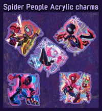 Image 2 of Spider People Acrylic Charms