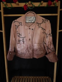 Image 2 of (M) Distressed Snap Crop Jacket