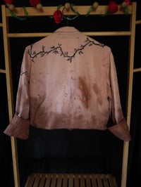 Image 4 of (M) Distressed Snap Crop Jacket