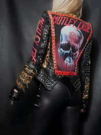 Image 13 of CUSTOM MADE MOTLEY CRUE FAUX LEATHER JACKET