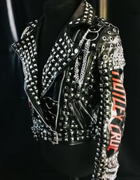 Image 7 of CUSTOM MADE MOTLEY CRUE FAUX LEATHER JACKET