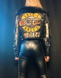 Image 12 of CUSTOM MADE GUNS N ROSES FAUX LEATHER JACKET  