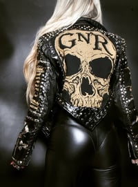 Image 4 of CUSTOM MADE GUNS N ROSES FAUX LEATHER JACKET  