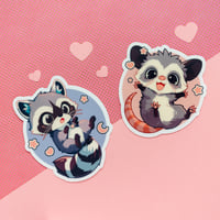 Image 1 of Stickers - Racoon and Oposum (S17)