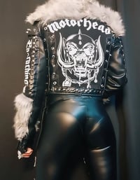 Image 16 of CUSTOM MADE MOTORHEAD FAUX LEATHER JACKET 