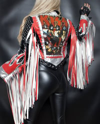 Image 8 of CUSTOM MADE KISS FRINGE FAUX LEATHER JACKET